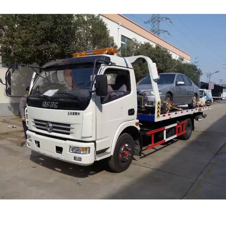 吉林东风天锦清障车带吊拖车解放蓝牌救援车厂家低价