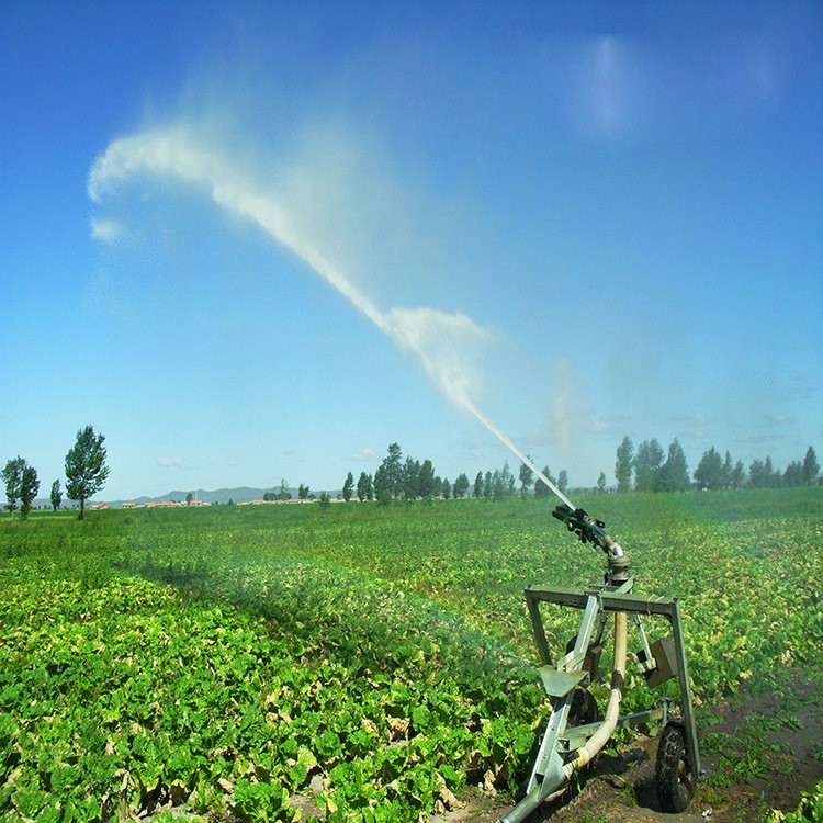 新型農用移動式噴灌機 PE管高壓噴灌機 75-300卷盤式噴灌機