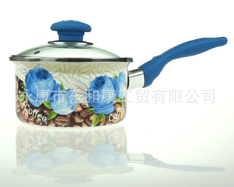 廠家直銷 搪瓷奶鍋批發(fā) 搪瓷鍋 琺瑯湯鍋 燉鍋煲鍋