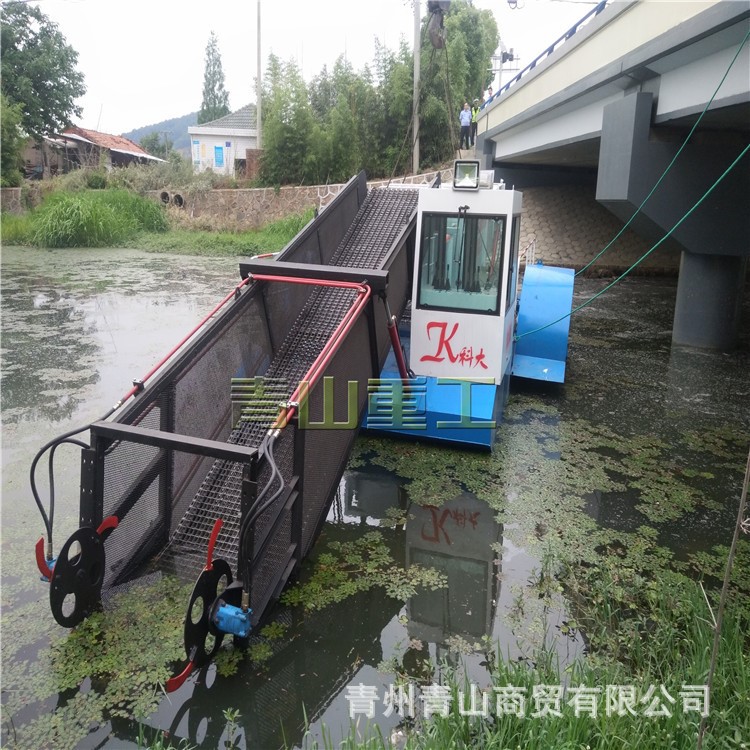 水面垃圾打捞船厂家 国内外垃圾自动清理船 河道清扫垃圾保洁船