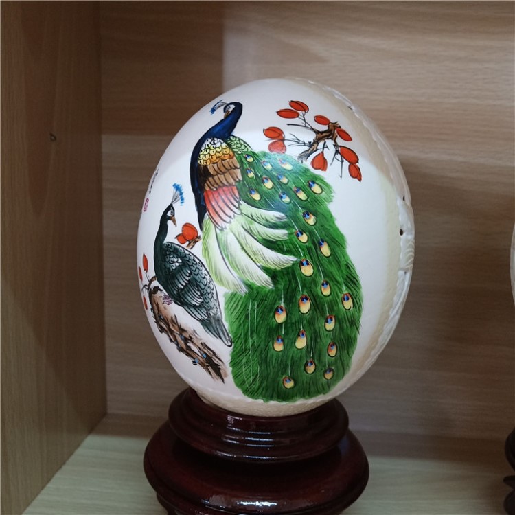 鴕鳥蛋雕錢一個 鴕鳥蛋工藝品加工制作 鴕鳥蛋雕批發價格