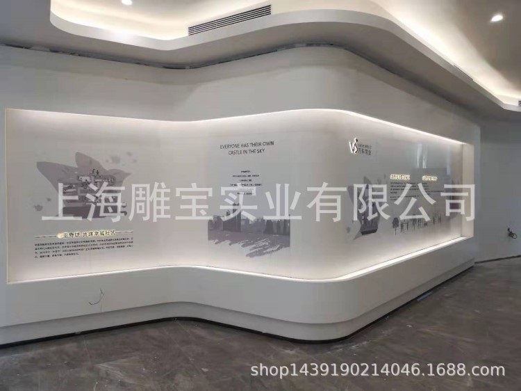 上海售樓處展廳裝修售樓處人造石展廳施工人造石臺面墻面裝修