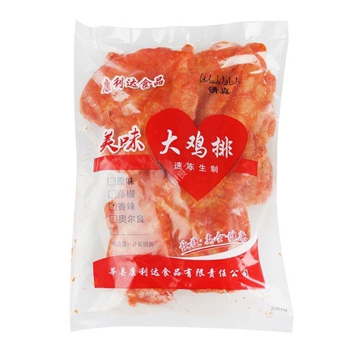 康利達(dá)香辣雞排 1kg/袋*10袋/箱（一袋5片）雞排 香辣雞排