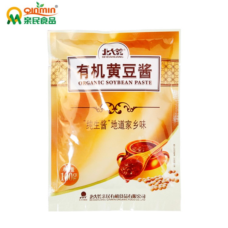 北大荒有機黃豆醬 100g/袋濃郁醬香地道家鄉(xiāng)味東北特產(chǎn)黃豆醬