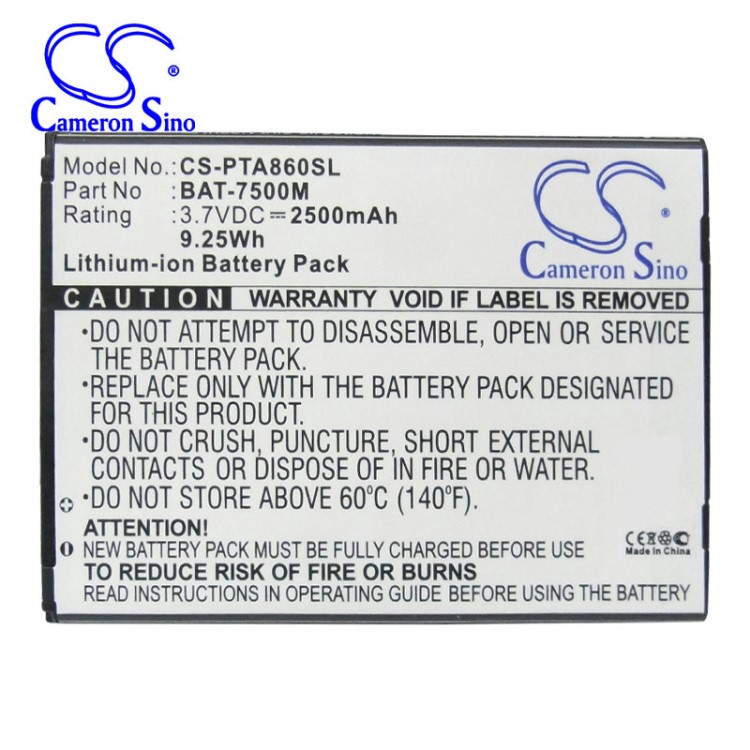 CameronSino適用泛泰IM-A860 -A860K -A860L手機(jī)電池BAT-7500M