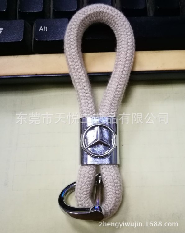 車標鑰匙扣 棉繩鑰匙圈 馬蹄扣馬蹬扣 合金鑄造件 摩托車尾箱鎖