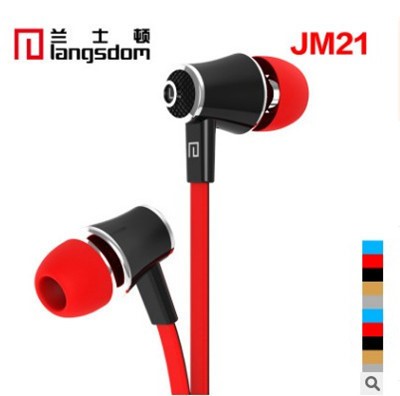 jm21入耳式帶麥線控耳機(jī)彩色低音炮耳機(jī)重低音耳塞批發(fā)