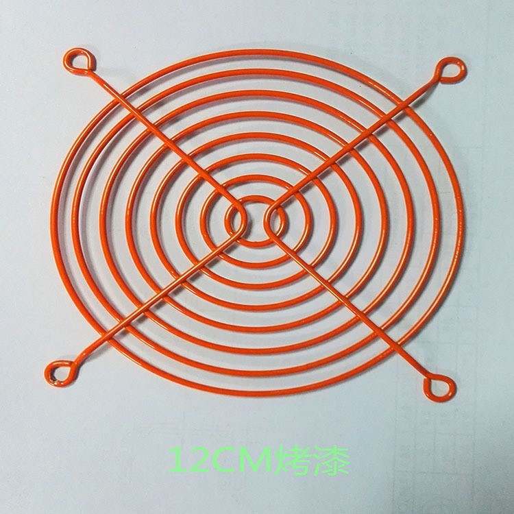 12CM烤漆風機網(wǎng)罩1.6X1.8鐵線防護網(wǎng)罩低壓風扇散熱網(wǎng)罩加工定制