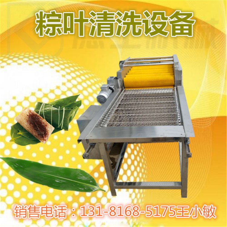 工廠直銷 新型棕葉清洗機設備  專門清洗粽葉及葉片