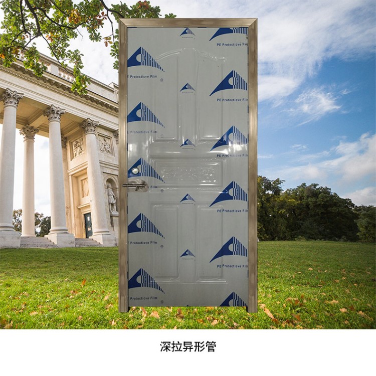 現貨供應 支持定制 不銹鋼簡易門38管50管深拉深壓異形管板門