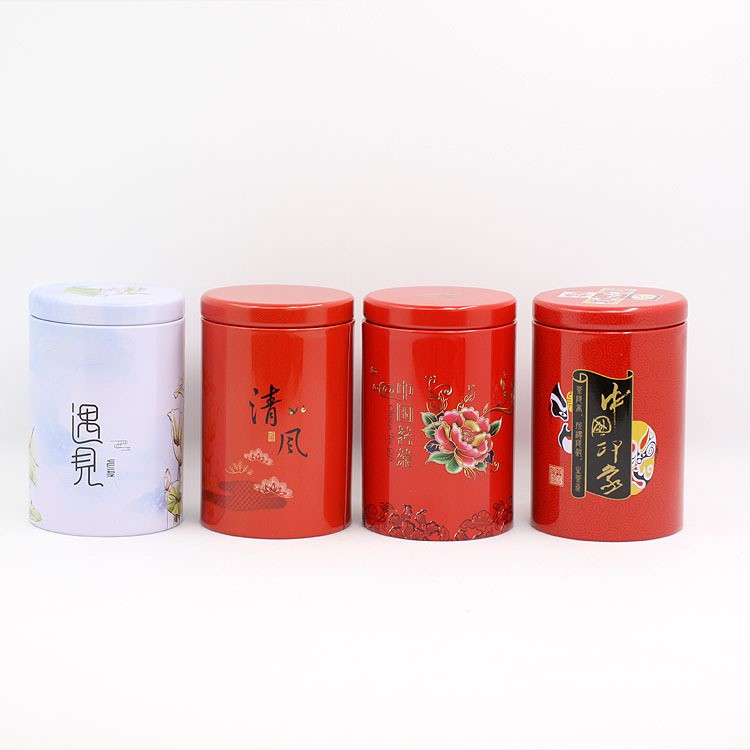 迷你禮品罐 茶葉鐵罐馬口鐵通用 茶葉盒中國(guó)風(fēng)京劇茗茶小圓罐鐵盒