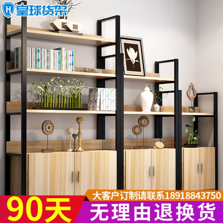 超市貨柜展柜倉儲貨架展架隔斷陳列柜精品展示柜飾品化妝品架帶門