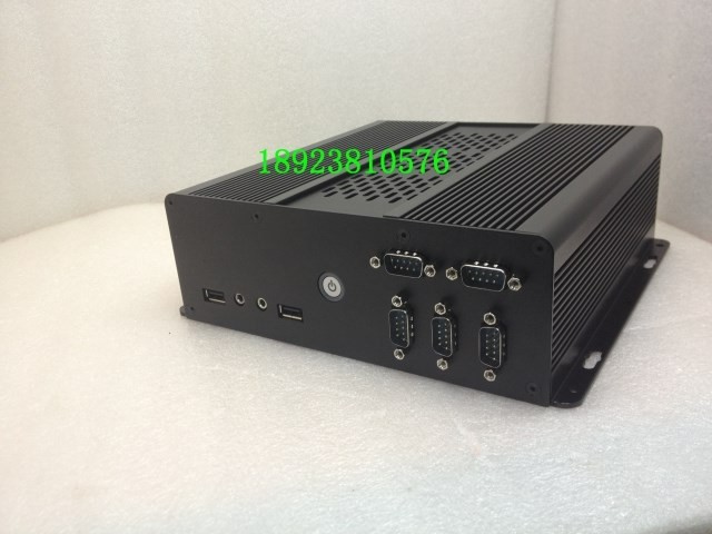 炬火工控機(jī)電腦英特爾賽揚(yáng)C1037U主板5COM迷你電腦高清多串口全鋁