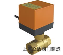 電動二通球閥 AC220V開關型三線二控 銅球閥