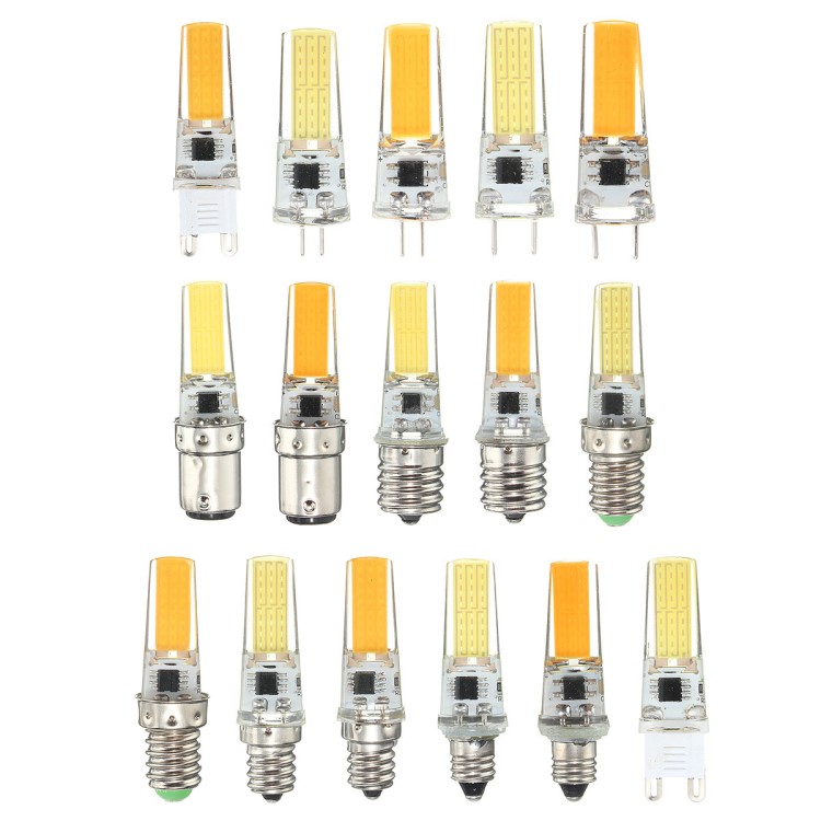 G4G9LED燈珠220V插腳小燈泡E142508COB光源水晶燈泡5w220v可調光