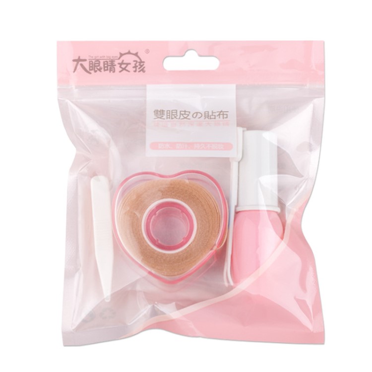 淘寶爆款 雙面定型無痕隱形自然網(wǎng)紗蕾絲雙眼皮貼 配送定制膠水