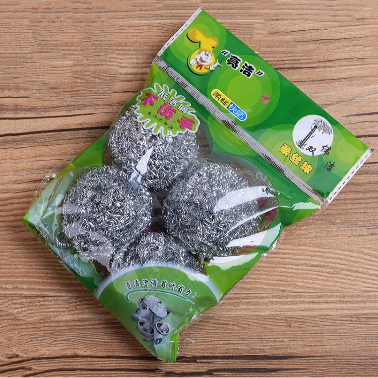 鐵鋼絲球刷鍋家用洗碗刷鍋刷特強(qiáng)去污清潔鋼絲球鐵絲大號鋼絲棉