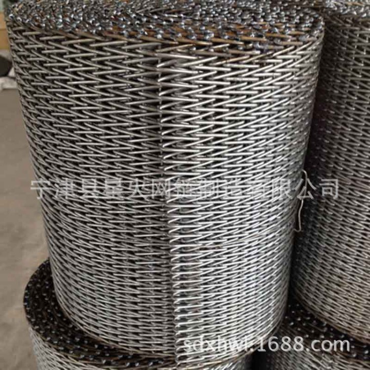 蔬菜清洗機304不銹鋼網鏈廠家批發價格 耐高溫烘干機網帶加工