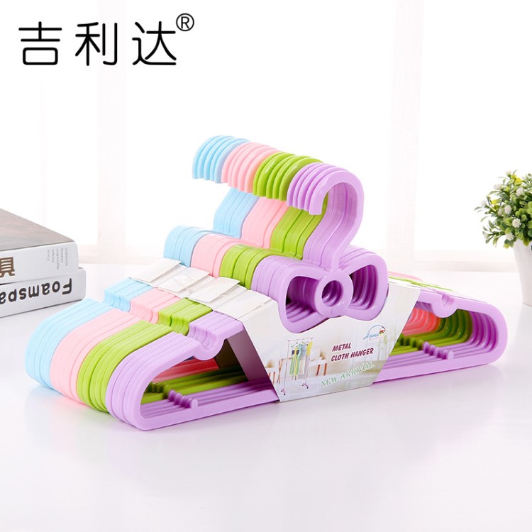 吉利達(dá) 家用蝴蝶結(jié)成人塑料衣架 防滑耐用衣掛 遠(yuǎn)銷歐美