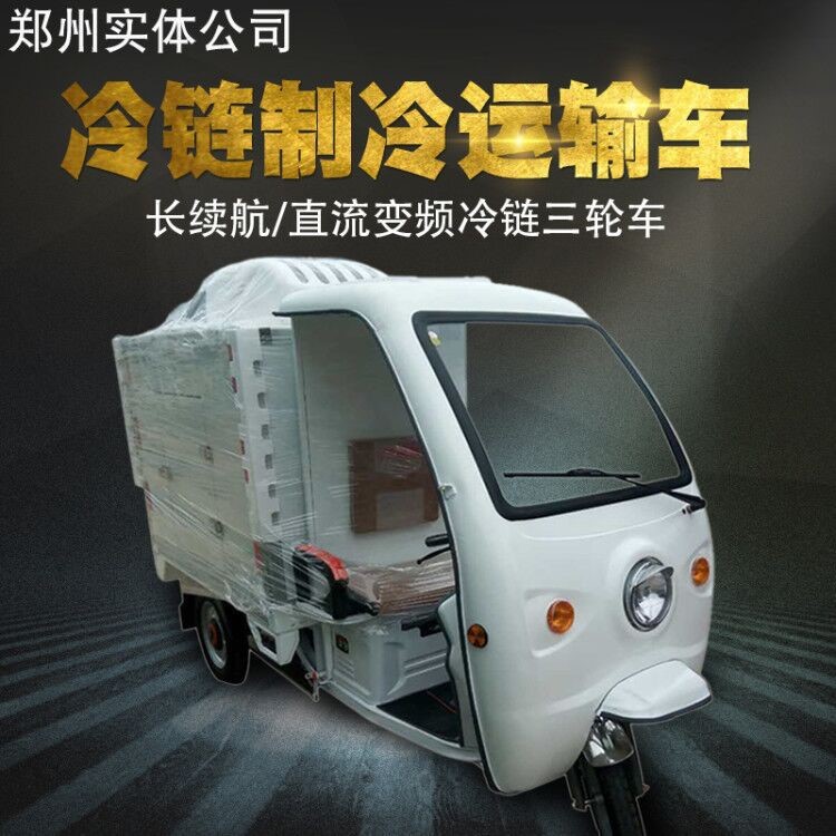 商用電動三輪車小型保溫冷藏車生鮮蔬果冷鏈車低溫配送運(yùn)輸車