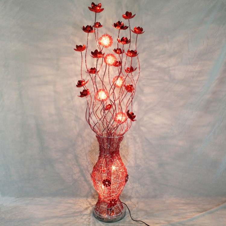 手工編織藝術花瓶落地燈新年新婚喜慶禮品燈Aluminum floor lamp
