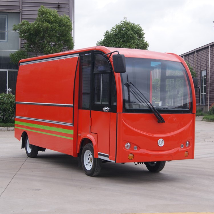 电动单位送餐车 学校厂区电瓶流动送餐车 工厂物料送货车厂家直销