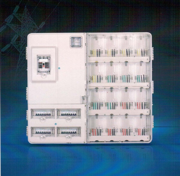 塑料配電柜 塑料透明電表箱 16戶塑料電表箱 16表位電表箱