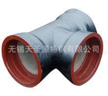 球墨鑄鐵管件廠提供球墨三通承插鑄鐵管件 承插單支承三通 盤三通