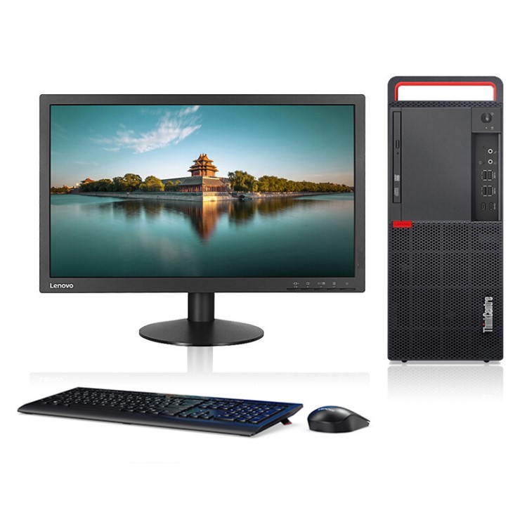 联想/Lenovo ThinkCentre M710t-D072台式电脑19.5英寸Win7家庭版