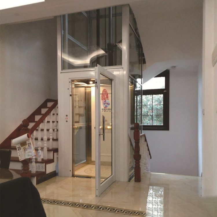 廠家定制家用小型電梯 室內(nèi)觀光無地坑乘客別墅電梯 小區(qū)家用電梯