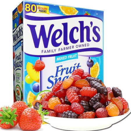 美國 Welch&#39;s兒童水果軟糖 果汁糖果多種維生素軟糖 寶寶糖果零食