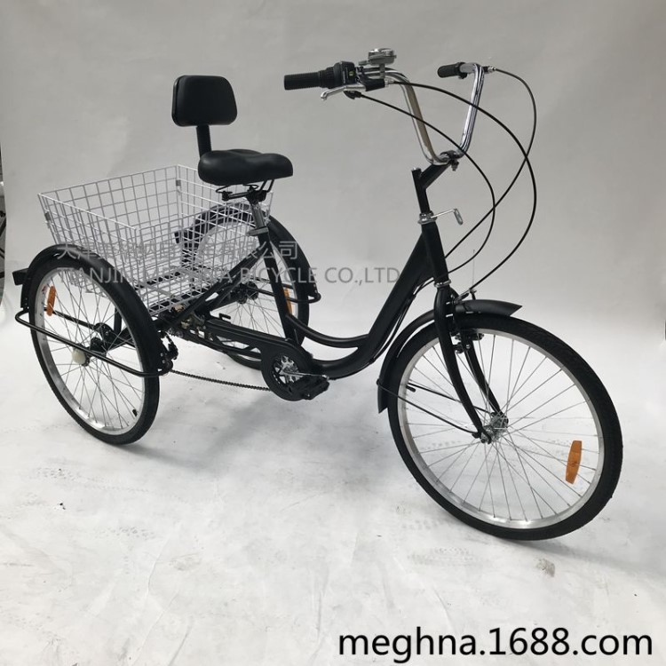 出口 24寸成人7速人力三輪自行車 三輪車 腳踏三輪車 bicycle