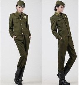 女軍官 戲服  民國軍裝 軍官服 國民黨女特務(wù)服 表演服演出軍裝