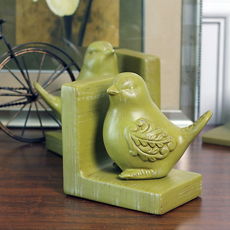 陶瓷書檔書靠書立 擺件美式現(xiàn)代樣板房別墅酒店書房書柜軟裝擺設(shè)