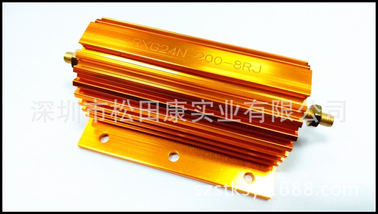 無感 RXG24大功率黃金鋁殼電阻 200W 阻值 金屬電阻 線繞電阻