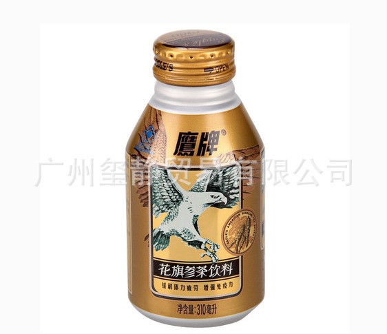 中國  鷹牌花旗參飲料310ML*24罐/箱  批發(fā)