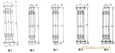 126～145kV普通型棒形支柱瓷绝缘子