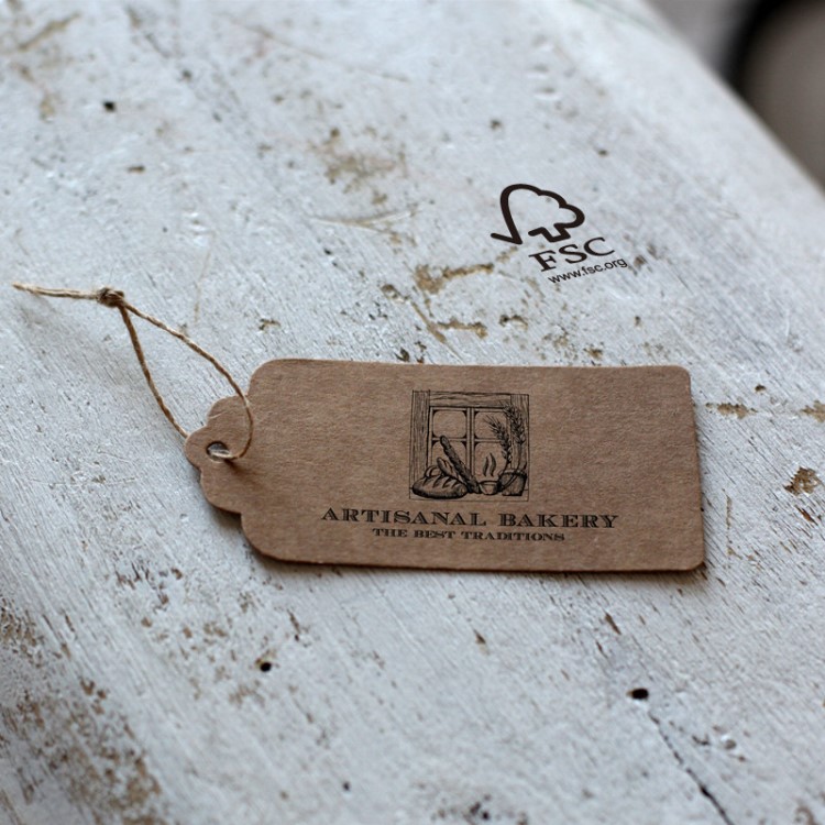 服裝特種紙燙金吊牌BSCI印刷包裝工廠直銷環保牛皮紙紙類標簽