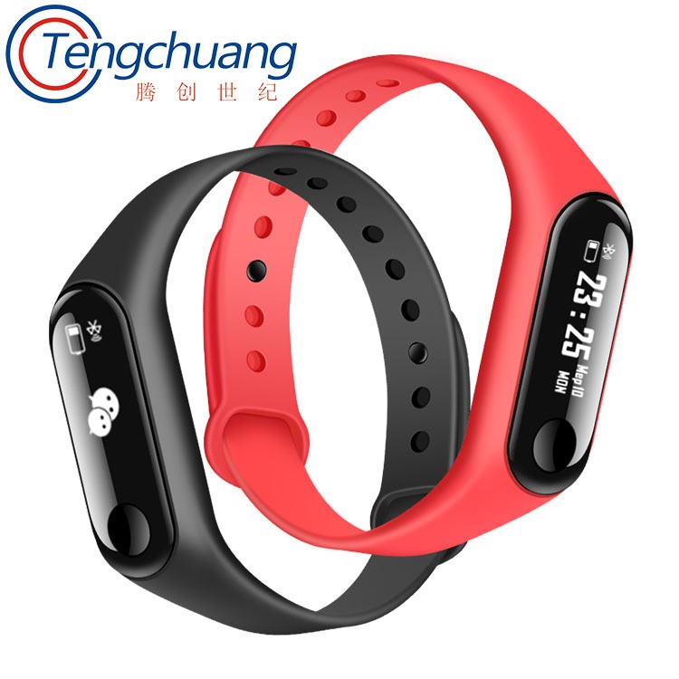 M3智能手環(huán)m3 新款運(yùn)動手環(huán)心率血壓適 用小米手環(huán)3心率手環(huán)智能