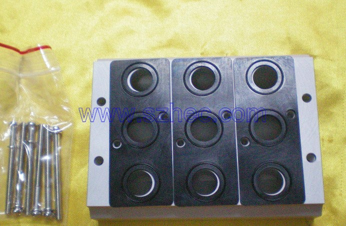 臺灣金器 MINDMAN 電磁閥底座 匯流板 MVSA-300-5B3