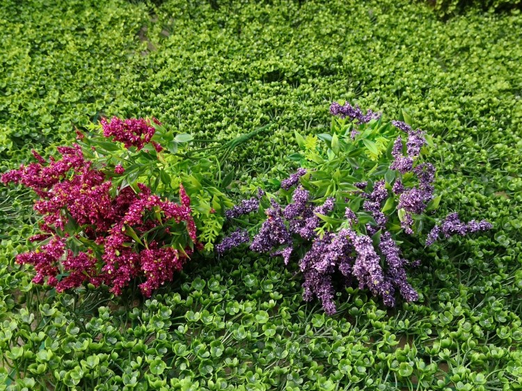 千屈菜  紫草 塑料花 仿真植物 植物墻 絹花 仿真花  綠植