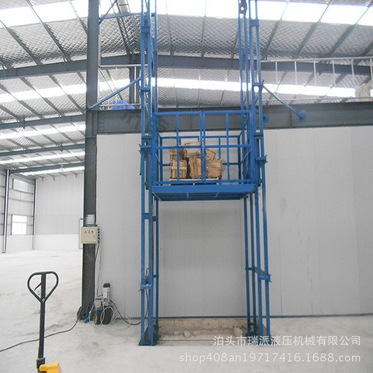 3*3米5噸升降機超市升降貨梯導(dǎo)軌式倉庫戶外升降平臺貨物提升機