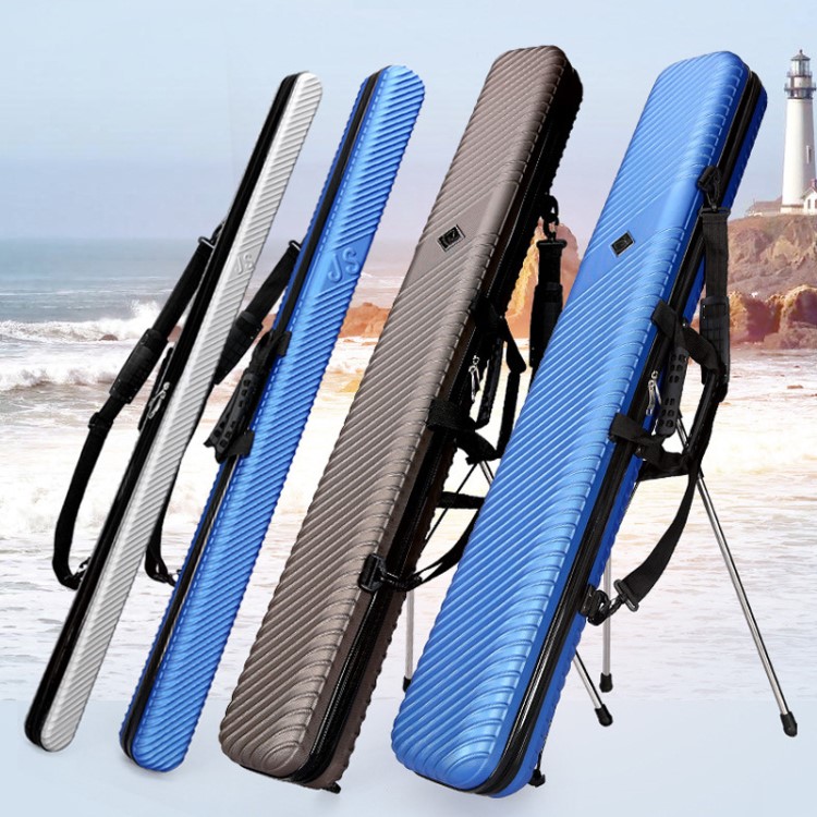 鱼竿包渔具包多功能钓鱼包硬壳鱼具包轻便防水12513米钓鱼杆包