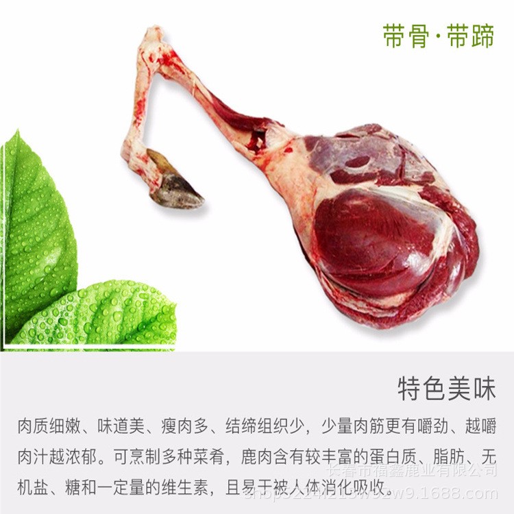 鹿場直銷 新鮮鹿腿 鹿腿肉 鹿肉 整枝鹿腿帶蹄帶骨 整枝鹿批發
