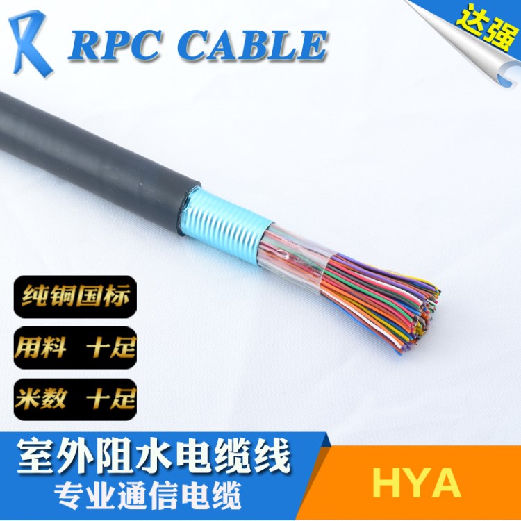 （领跑品牌）10对电话电缆 hya10*2*0.5 通讯产品 大对数 足米数