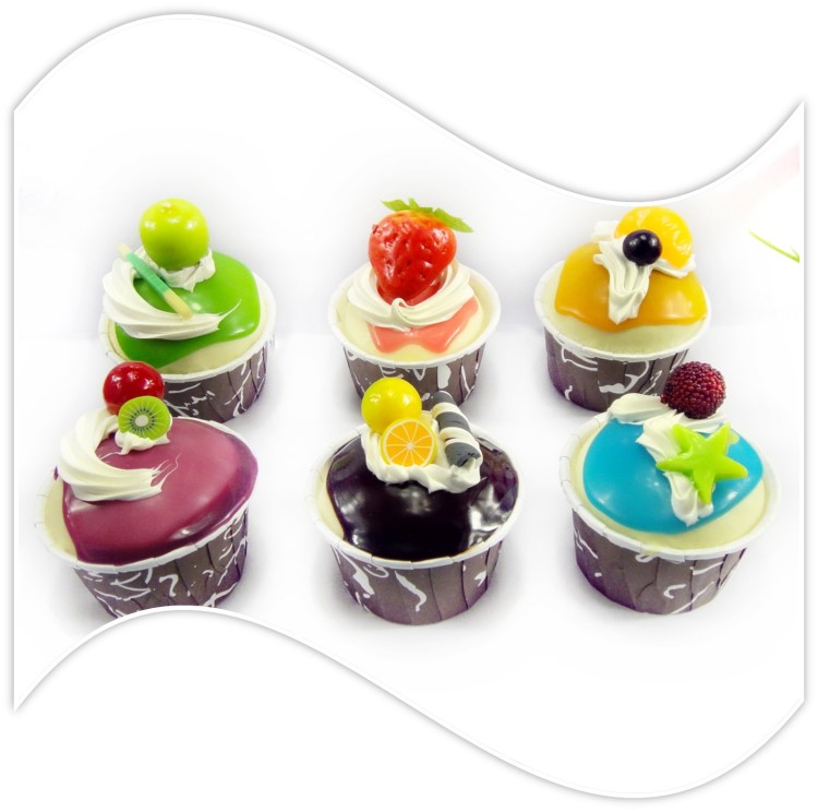 琦食工藝質(zhì)優(yōu)價廉紙杯蛋糕冰箱貼 禮品店堂展示教學攝影道具