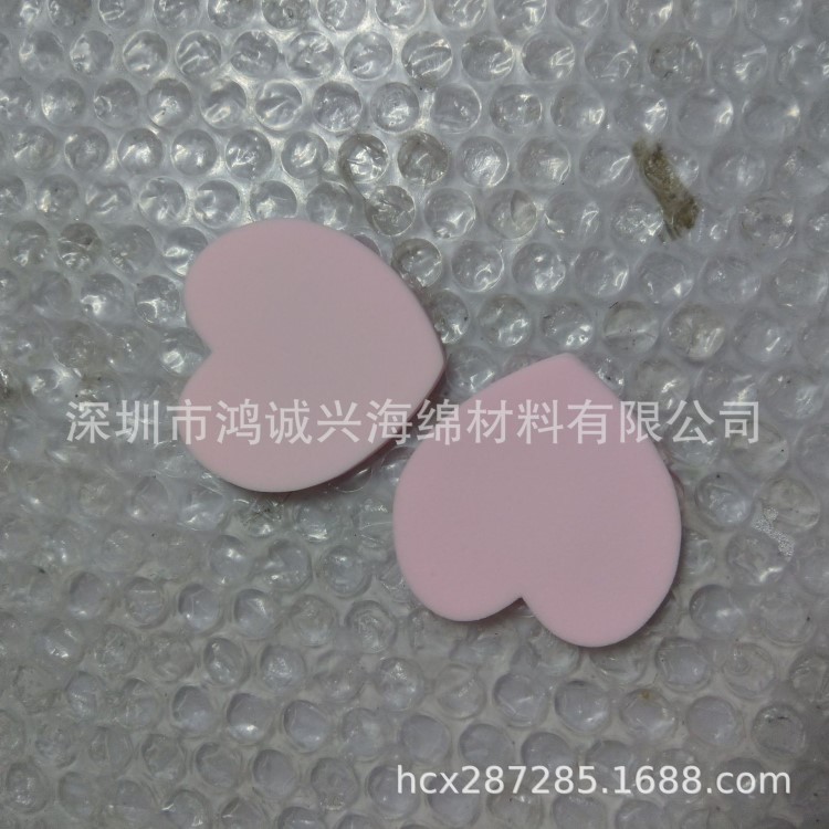 桃心遇水膨脹保濕填充海綿 圓形pva洗臉吸水海綿 壓縮卸妝海綿撲