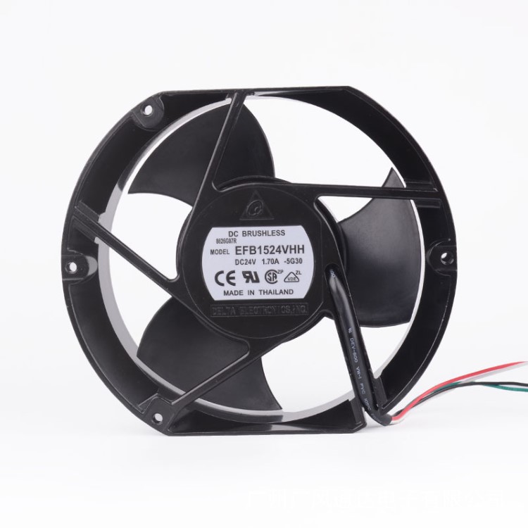變頻器散熱風(fēng)扇臺達(dá)原裝EFB1524VHH 24V 1.7A 17CM充電樁直流風(fēng)扇
