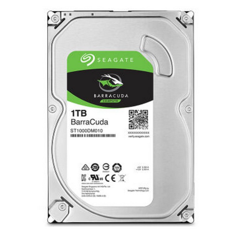 希捷 酷魚系列 1TB ST1000DM010 7200轉(zhuǎn) 64M SATA3 臺式機硬盤