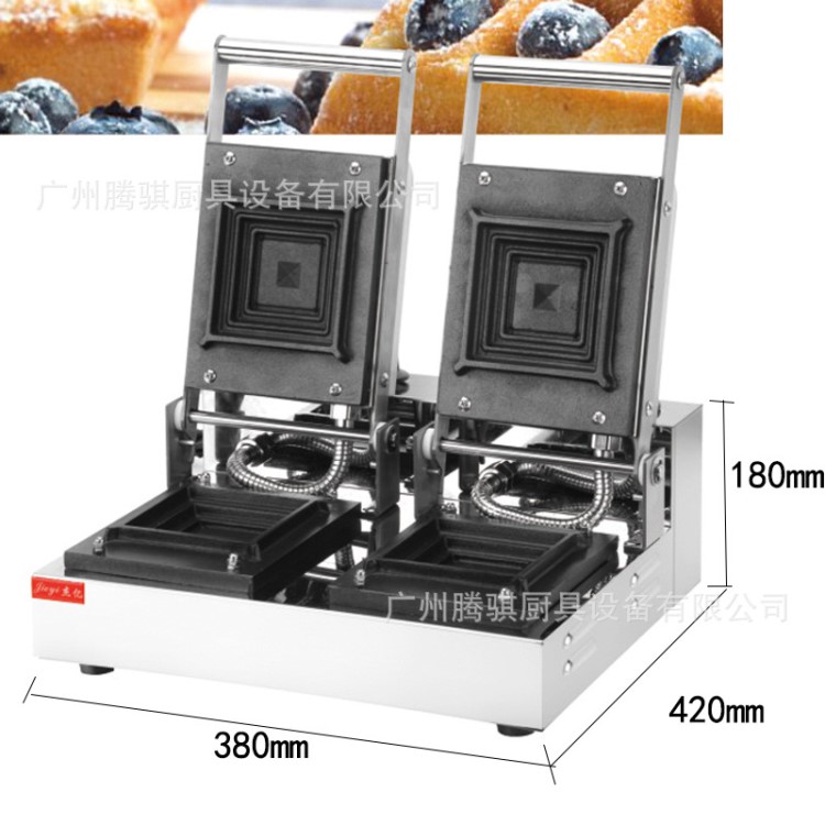 大量生產(chǎn)商用FY-008雙頭三明治機(jī) 商用三文治機(jī) 土司盒香酥機(jī)